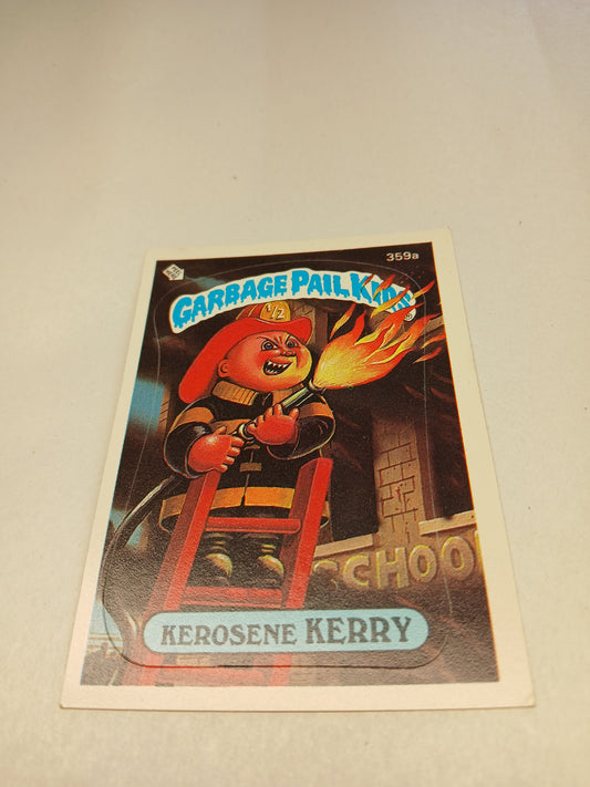 Garbage Pail Kids Topps 1987 Kerosene Kerry #359a