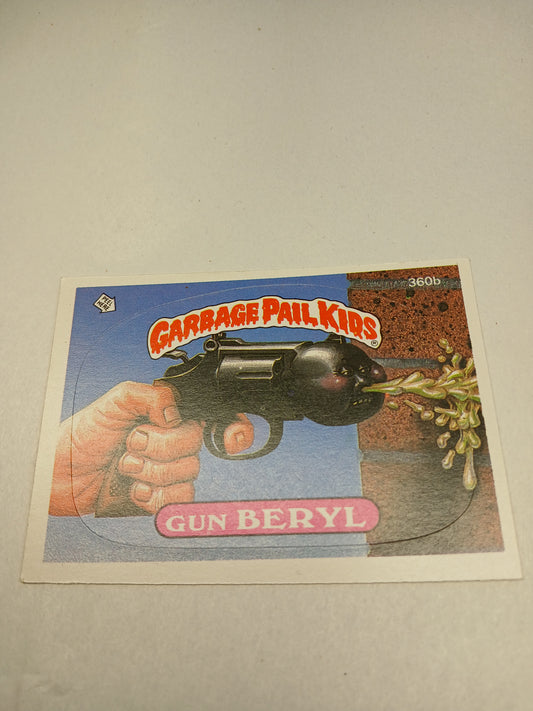 Garbage Pail Kids Topps 1987 Gun Beryl #360b