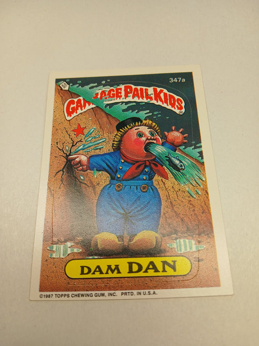 Garbage Pail Kids Topps 1987 Dam Dan #347a