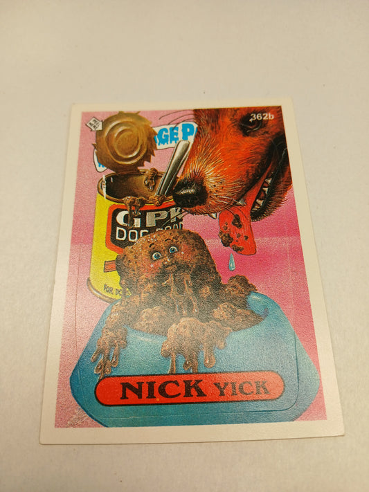 Garbage Pail Kids Topps 1987 Nick Yick #362b