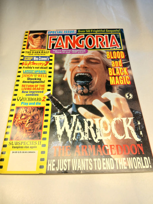Fangoria Magazine #122 Warlock The Armageddon Cover Vintage Magazine