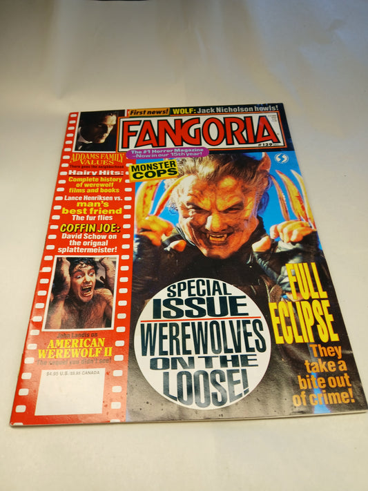 Fangoria Magazine Issue #129 Monster Cops!