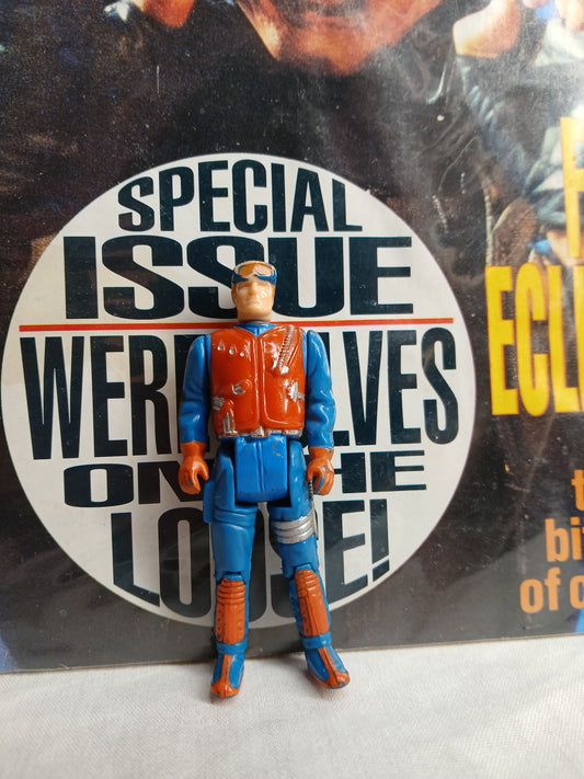 Kenner M.A.S.K. Series 1 Gator: Dusty Hayes with no mask!