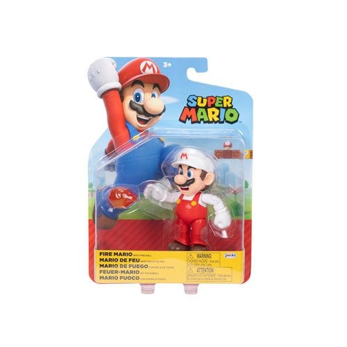 World of Nintendo 4" Action Figure - Fire Mario