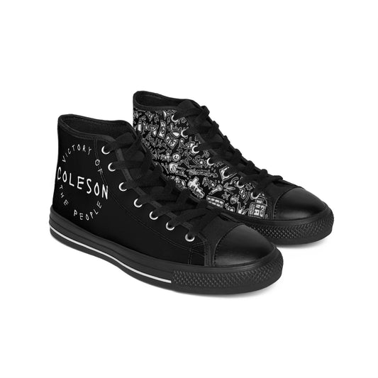 Black High-top Sneakers - COLESON Merch by COLESON Hip Hop Artist
