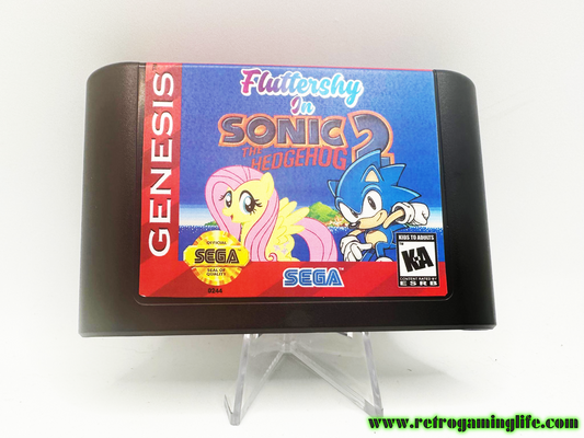 Flutterfly in Sonic the Hedgehog 2 Sega Genesis Repro Game Cart