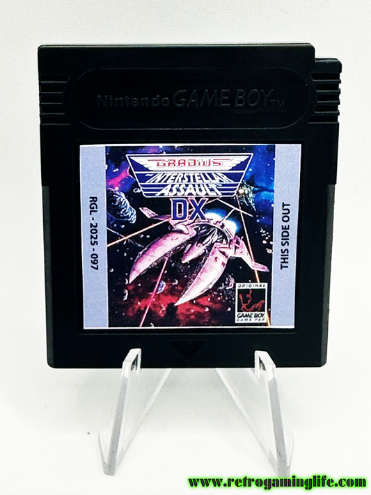 Gradius: Interstellar Assault DX – Game Boy Reproduction Cartridge