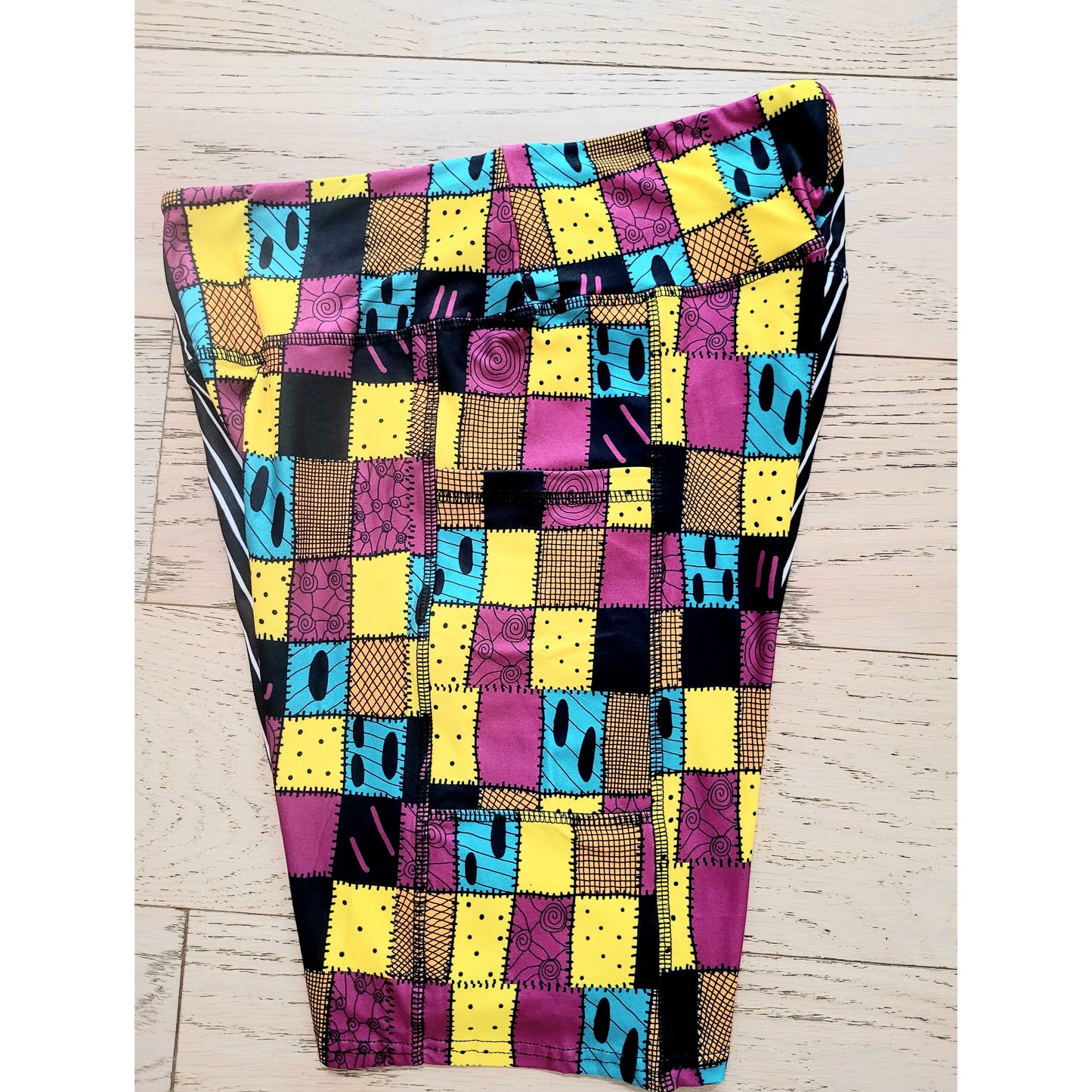 Jack & Sally Halloween Couple (Unique Exclusive) Pocket Biker Shorts - High-quality Handcrafted Vibrant Bike Shorts