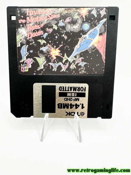 Invasion of the Mutant Space Bats of Doom Repro Floppy PC Game