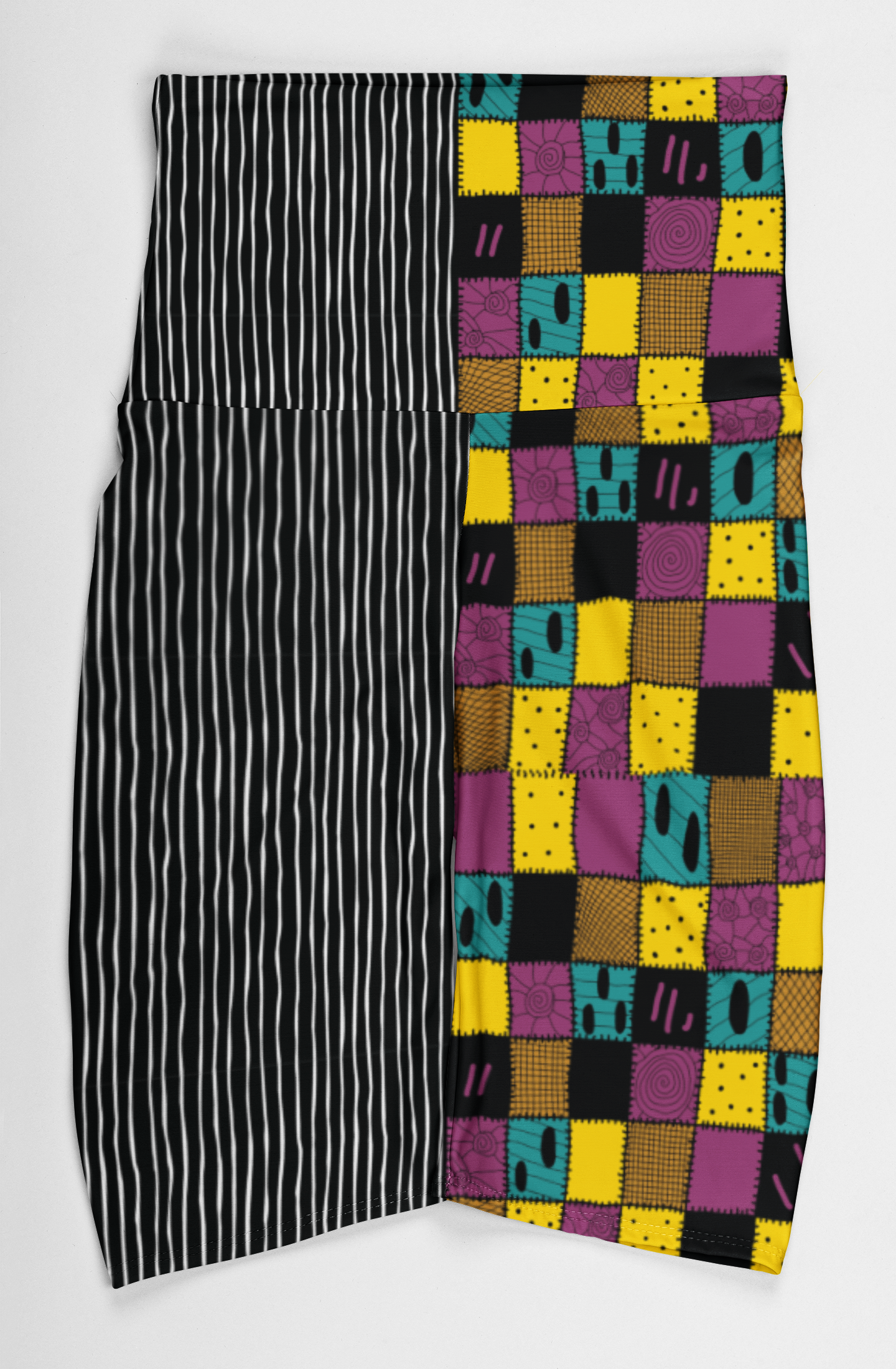 Jack & Sally Halloween Couple (Unique Exclusive) Pocket Biker Shorts - High-quality Handcrafted Vibrant Bike Shorts