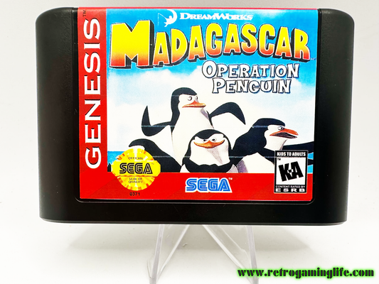 Madagascar Operation Penguin Sega Genesis Video Game Cart