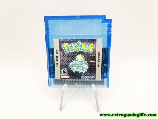 Pokemon Crystal Clear 2.5.11 Gameboy Color Reproduction Game Cart
