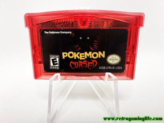 Pokémon Cursed Version (Game Boy Advance Reproduction Cartridge – Blood Red Shell)