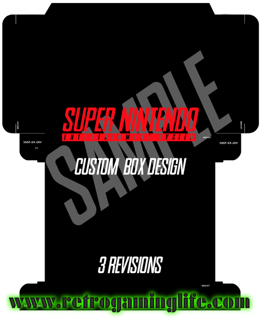 Custom Super Nintendo (SNES) Box Art – Digital Design Only