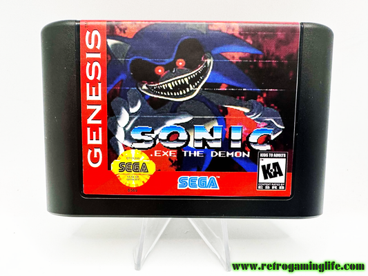 Sonic.exe the Demon Sega Genesis Video Game Cart