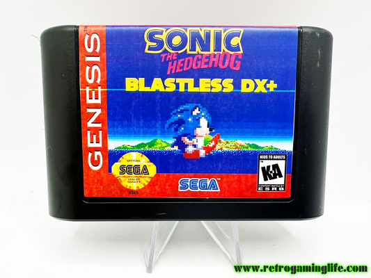 Sonic Blastless DX+ Sega Genesis Video Game Cart