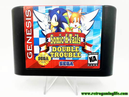 Sonic & Tails Double Trouble Sega Genesis Repro Video Game