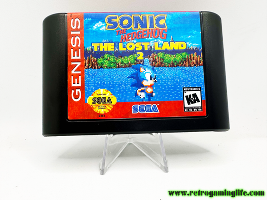 Sonic the Hedgehog The Lost Land 2 Sega Genesis Video Game Cart