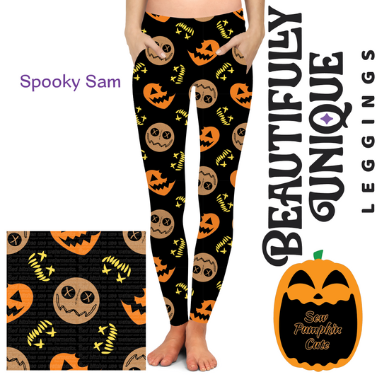 Spooky Sam - Sew Pumpkin Cute (Exclusive) - Pocket Leggings
