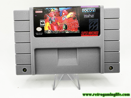 Worms SNES Game Cart Repro