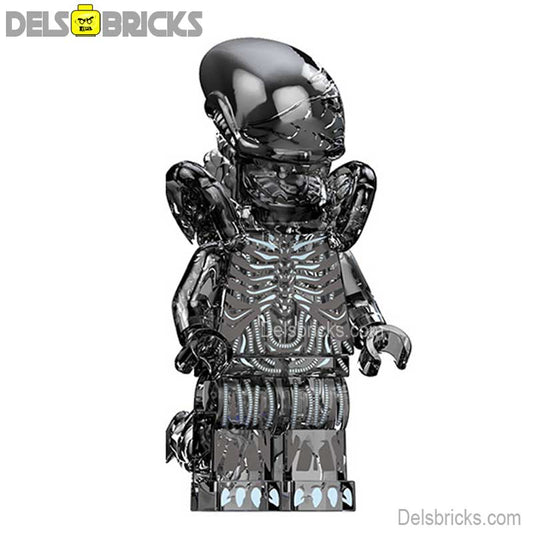 Aliens Xenomorph transparent black Lego Minifigures custom toys