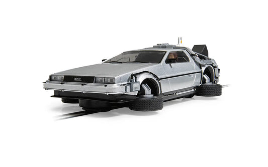 Scalextric Back to the Future Part II 1:32 scale Flying DeLorean Time Machine Slot Car