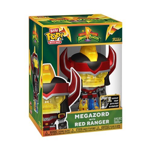 Funko Pop! Bitty Bot Mighty Morphin Power Rangers Megazord with Red Ranger Vinyl Figure