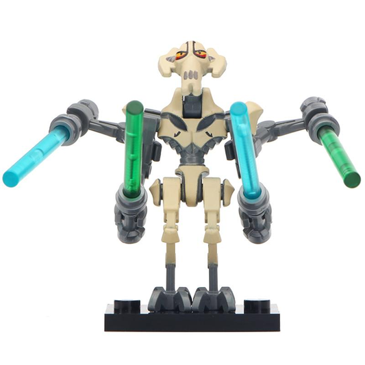 General Grievous (Brown) Star Wars Lego Minifigures Custom Toys
