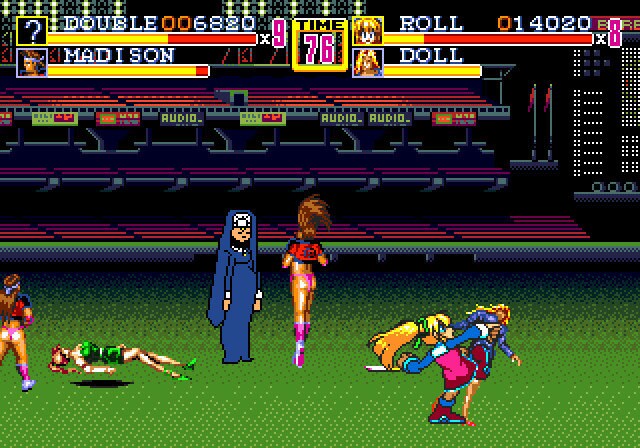 Girl's Paradise in Streets of Rage 2 Sega Genesis Beat &#39;em Up Repro Game