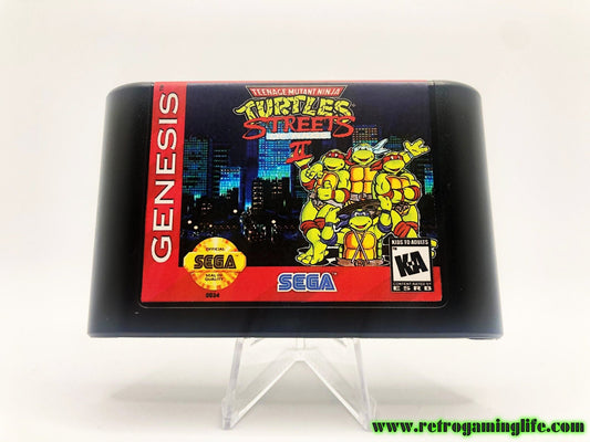 TMNT in Streets of Rage 2 Sega Genesis Repro Beat &#39;em Up Classic Game