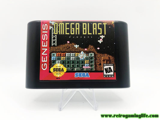 Omega Blast Sega Genesis Shoot 'Em Up Game