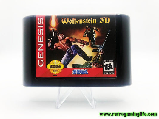 Wolfenstein 3D Sega Genesis Cart Classic FPS Game