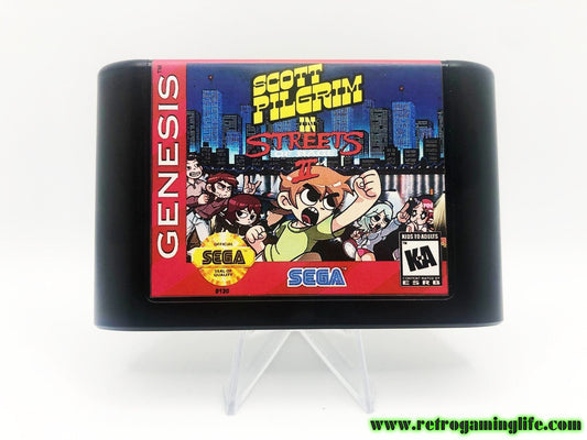 Scott Pilgrim in Streets of Rage 2 Sega Genesis Game Cart