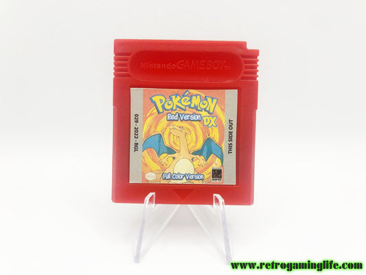 Pokemon Red Version Colorized Gameboy Cart Game