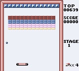 Alleyway DX Gameboy Game Cart Nintendo