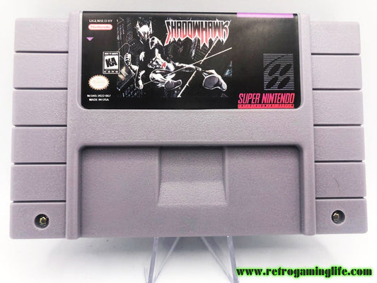 ShadowHawk Prototype SNES Repro Game Cart