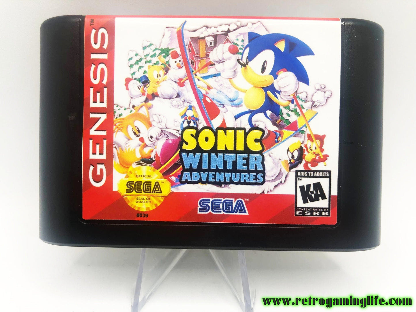 Sonic Winter Adventures Sega Genesis Repro Game Cart