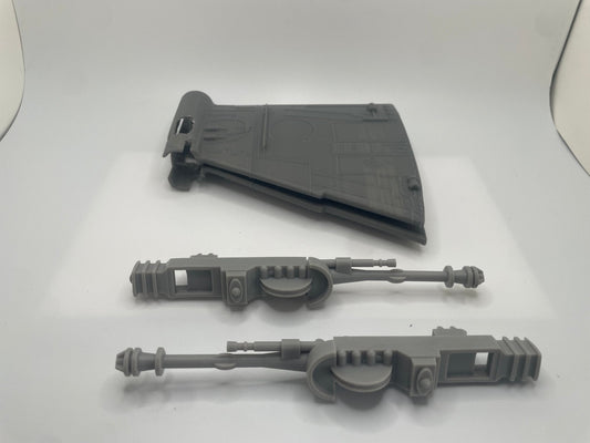 Kenner B-Wing fighter Top and Bottom & Cannons set REPRO