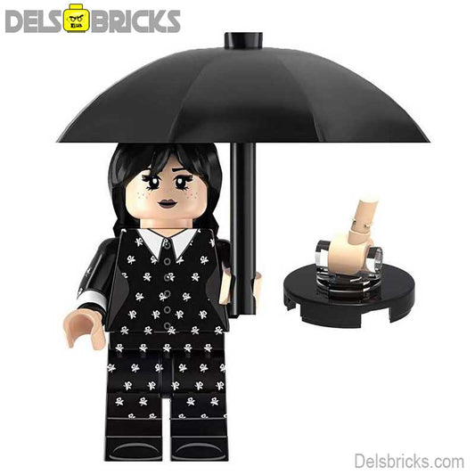 Wednesday in polkadot dress Lego Minifigures Custom Toys