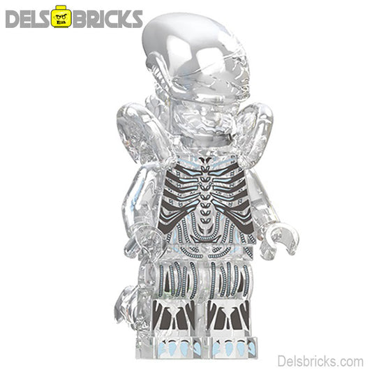 Alien Xenomorph transparent Lego Minifigures custom Toys