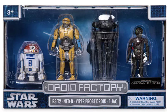 Disney Star Wars Droid Factory Depot Obi-Wan Kenobi Droid Set R3-T2 NED-B 1-JAC