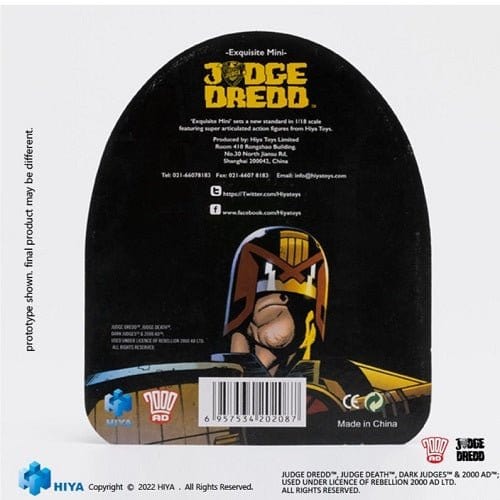SDCC 2022 Judge Dredd VS Judge Death Black & White 1/18 Scale Figure 2 Pack
