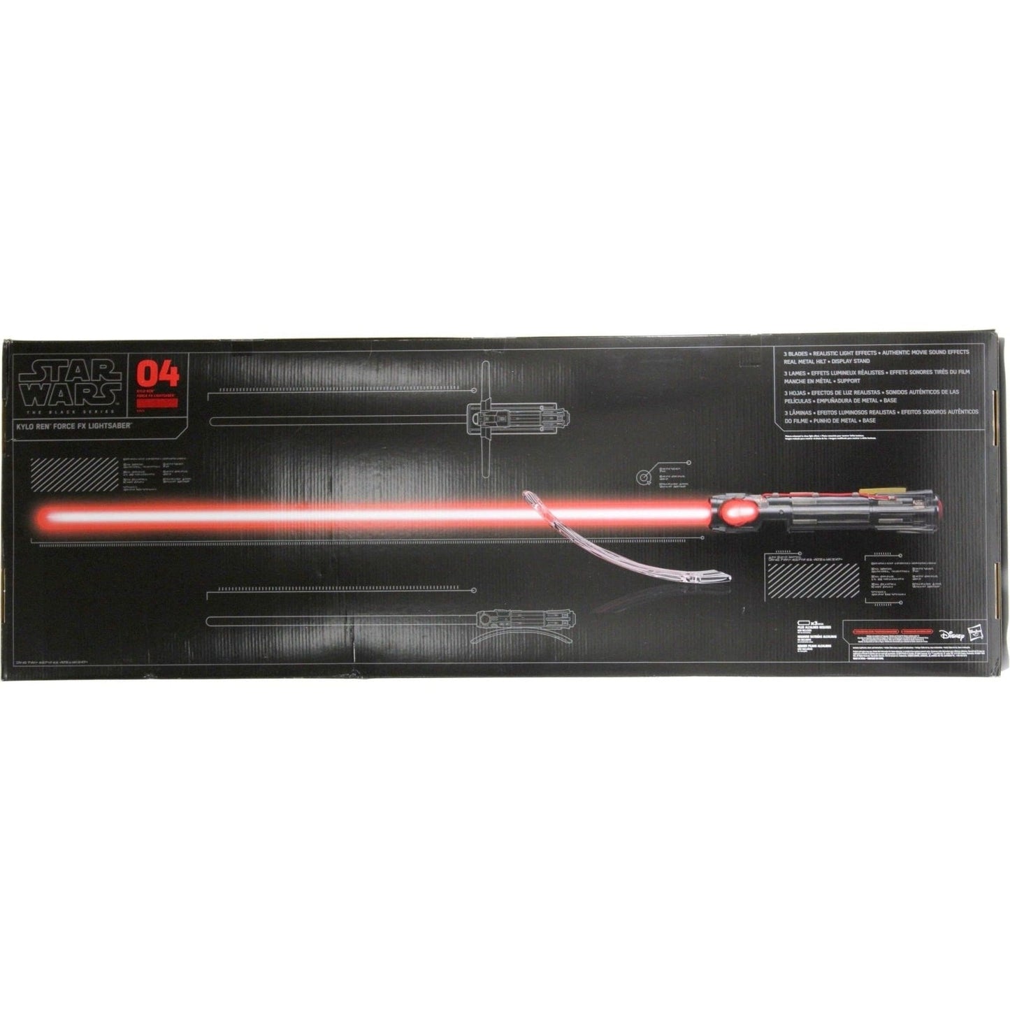 Star Wars The Black Series - Kylo Ren Force FX Deluxe Lightsaber