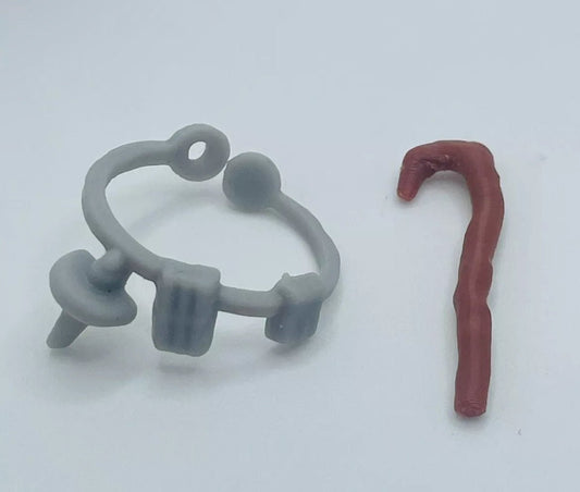 Star Wars Vintage Yoda Walking Cane & Belt Replacement 1983 1980 Repro Part kenner toys