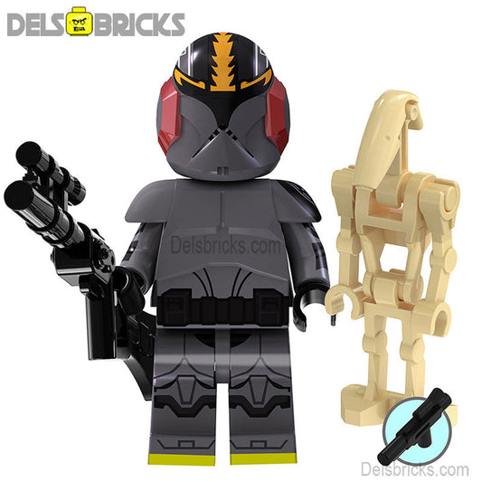 Commander Blackout & Droid Star Wars Lego Minifigures Custom Toys