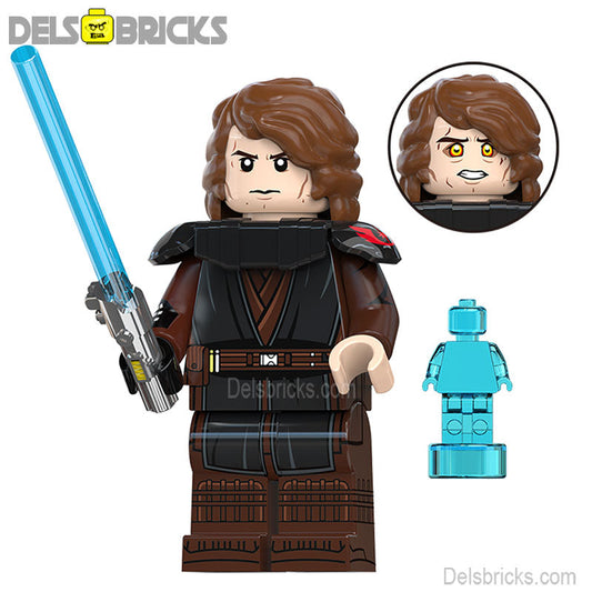 Anakin Skywalker Lego Star Wars Minifigures custom Toys New2