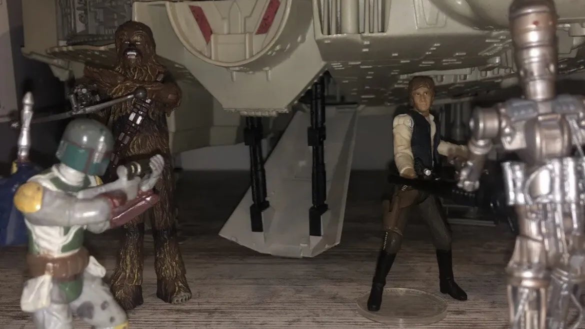 Vintage Star Wars Kenner Millennium Falcon Ramp Struts Repro Part 1978