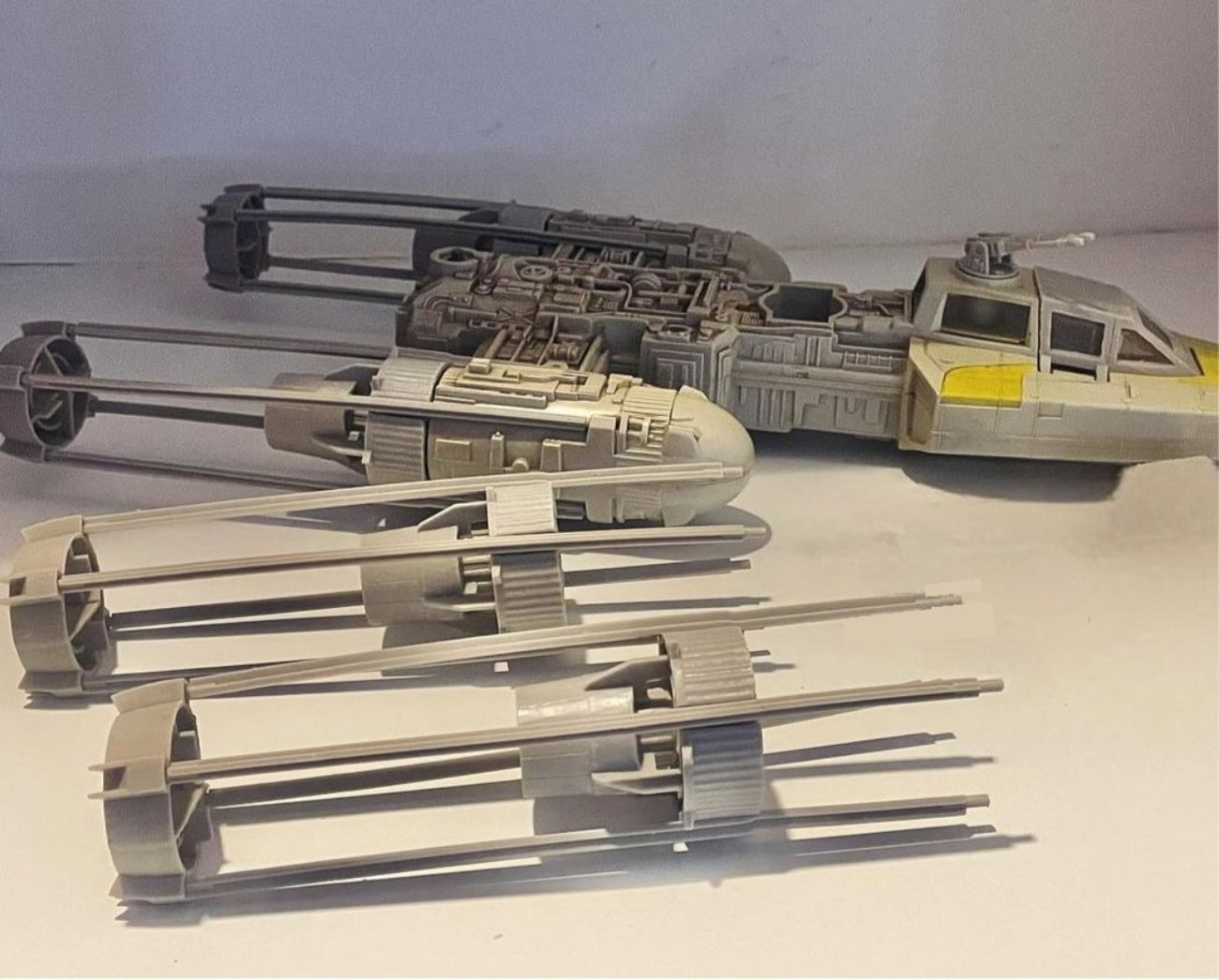 VINTAGE STAR WARS Y Wing Engine Set Complete Replacement Part REPRO 1983 Kenner Toys