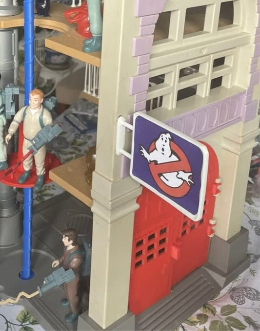 Vintage The Real Ghostbusters Firehouse Reproduction sign 1987 Kenner Toys