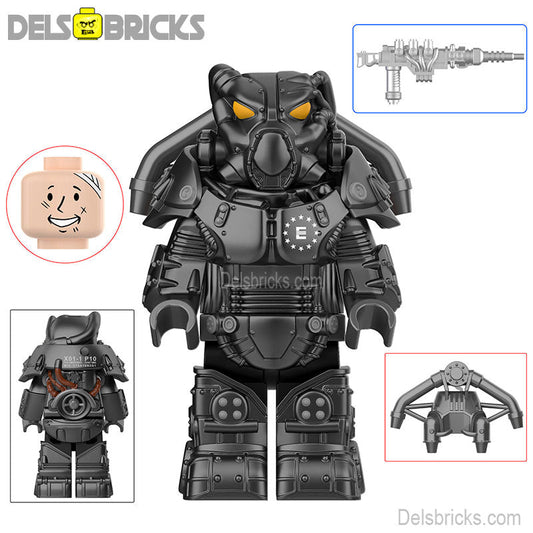 Fallout X-01 Power Armor Lego Minifigures Custom video Game Toys Set 3-6